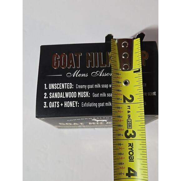 Goat Milk Soap Pack Of 3 Commonwealth Soap Co. Finest Triple Milled Quality Mens - Picture 10 of 11